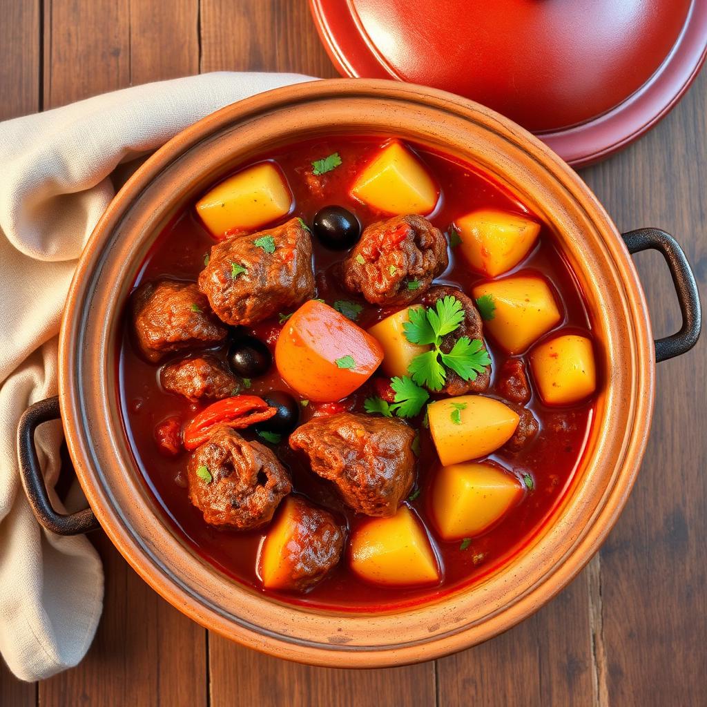 Lamb and Potato Tagine